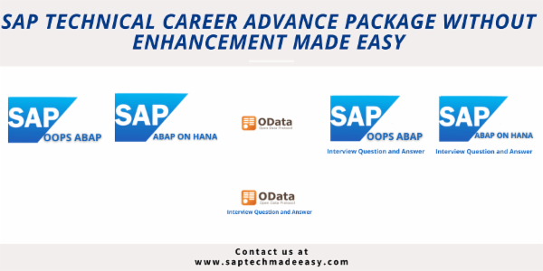 SAP Technical career Advance Package cover