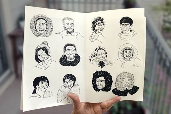 Replay - Pen and Ink Character Illustration cover