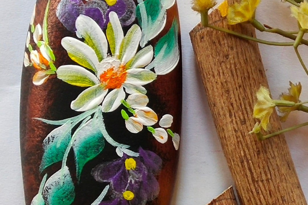 Replay - One Stroke Painting on Pebbles cover