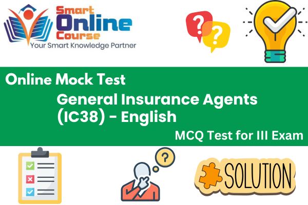 General Insurance Agents Mock Test IC38 cover