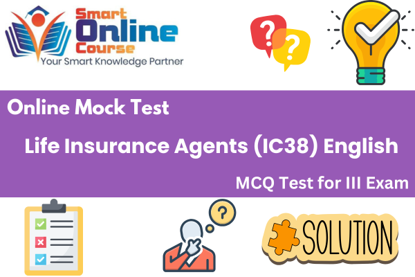 Life Insurance Agents Mock Test IC38 cover