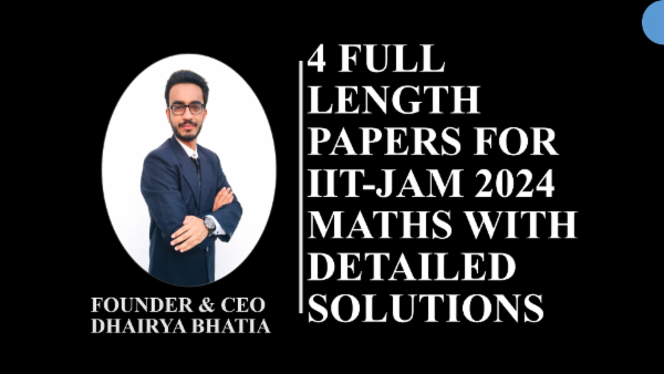 4 FULL LENGTH PAPERS FOR IIT-JAM cover