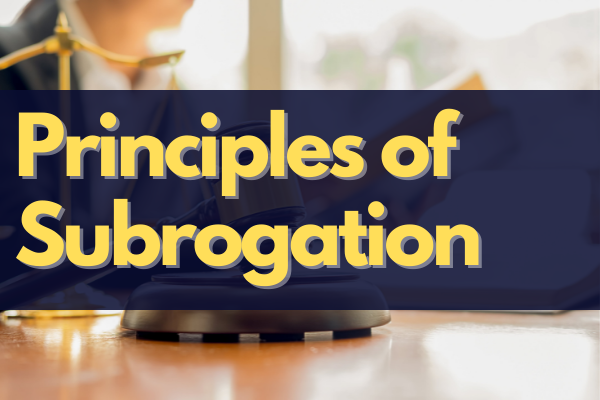 Principles of Subrogation cover