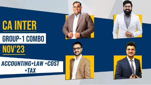 CA Inter Group 1 All 4 Papers (A.B) cover