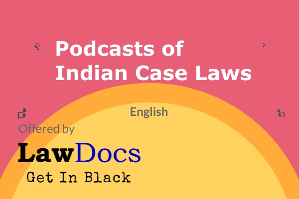 Podcasts of Indian Case Laws cover
