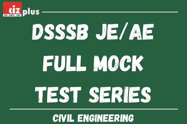 DSSSB JE/SO (Civil) Full Mock Test Series cover