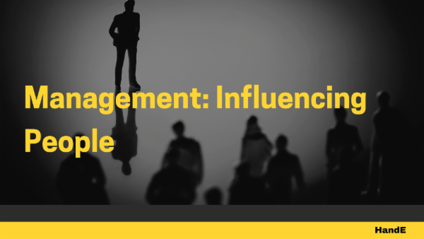Management: Influencing People cover