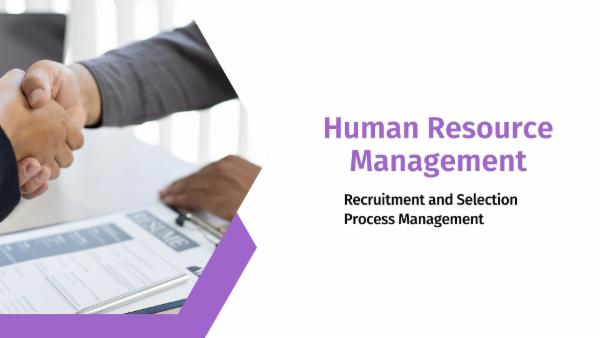 HRM: Recruitment and Selection Process Management cover