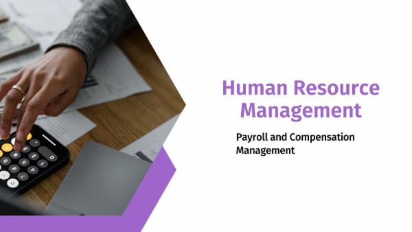 HRM: Payroll and Compensation Management cover