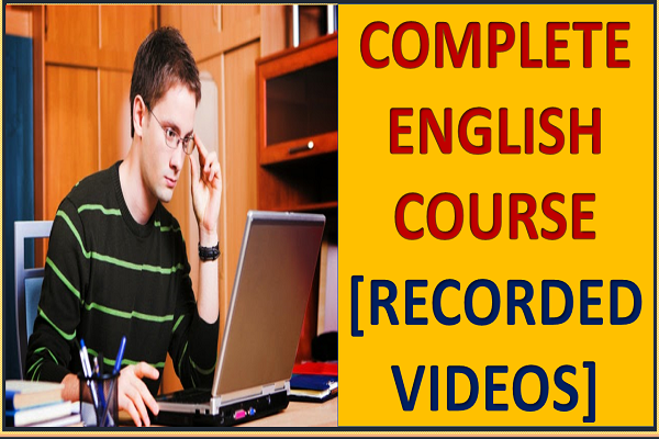 Complete English grammar (recorded videos with pdf) fee-1000/- cover