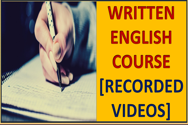 Written English Course (recorded videos) cover