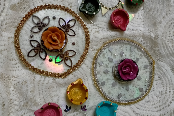Replay - Decorative Diya Painting cover