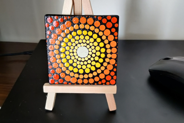 Replay - Dot Art on Mini Canvas cover