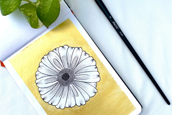 Replay - Floral Illustration using Acrylics cover