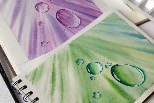 Replay - Learn to paint Waterdrops using Watercolors cover