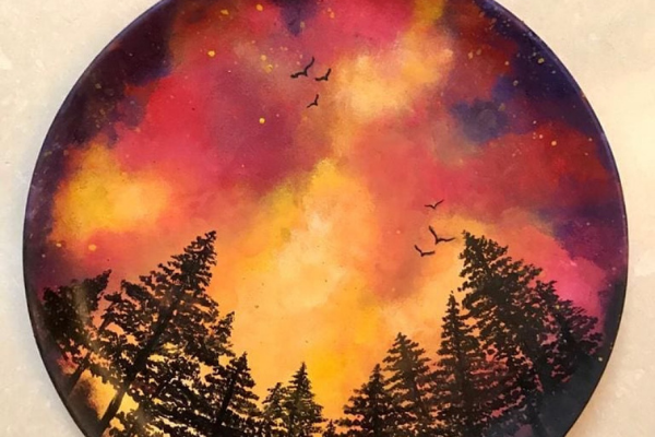 Replay - Landscape Painting on Wall Plate cover