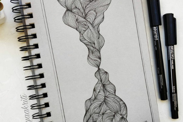 Replay - Abstract Art with Pen cover