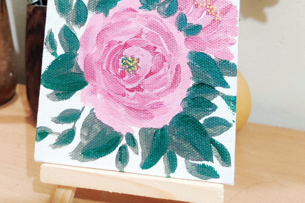 Replay - Mini Acrylic Floral Painting cover