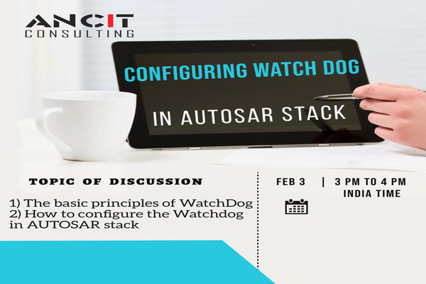 Webinar on "Configuring Watch Dog in AUTOSAR stack" cover