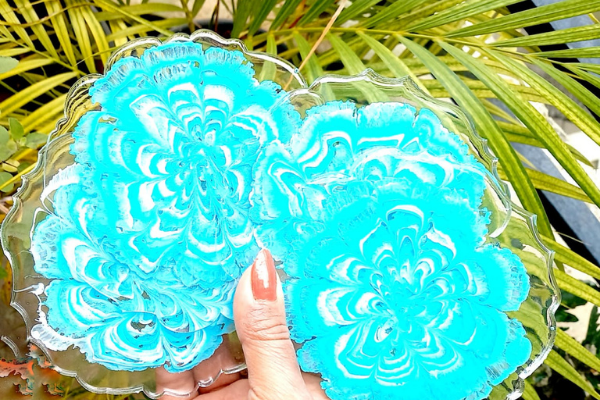 Replay - Floral Resin Coasters cover