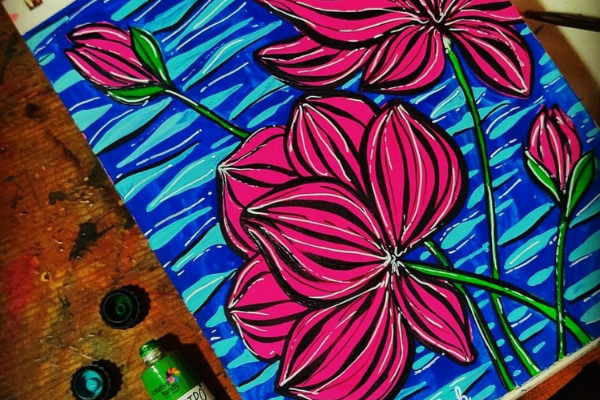 Replay - Florals with Gouache cover