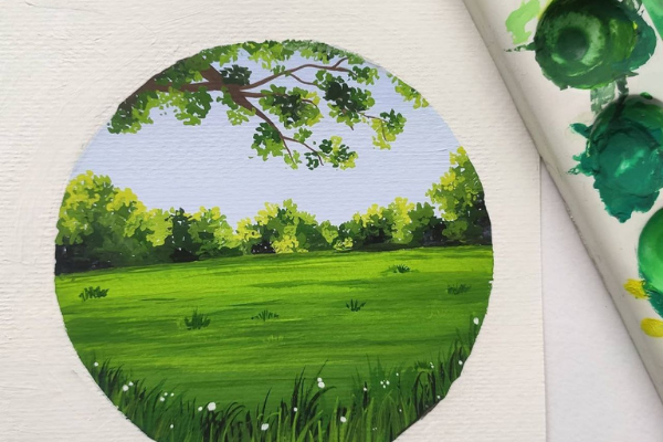 Replay - Gouache Landscape Painting cover