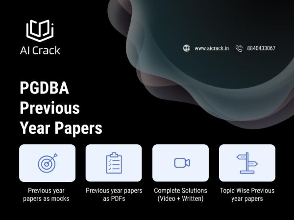 PGDBA Previous Year's Papers cover