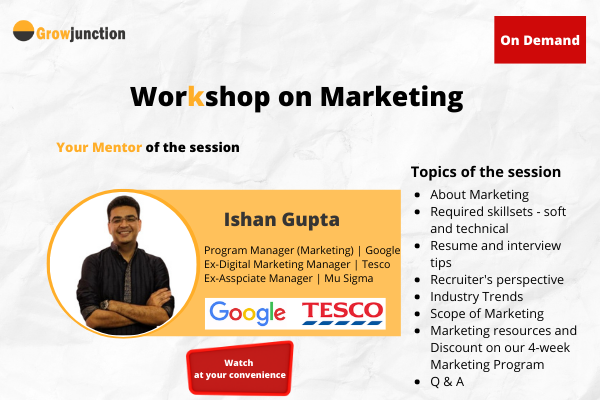 Workshop on Marketing by Google Marketing Manager cover