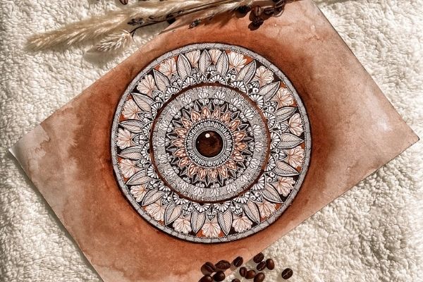 Mandala with Coffee cover