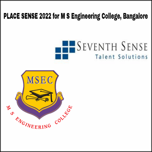 MSEC Bangalore Place Sense 2022 - 50 Placement Opportunities for 2022 B.E. Batch before you graduate or MONEY BACK GUARANTEE (Only people enrolled will be eligible to apply to every opportunity) cover