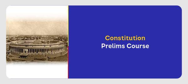 Constitution Prelims Course cover