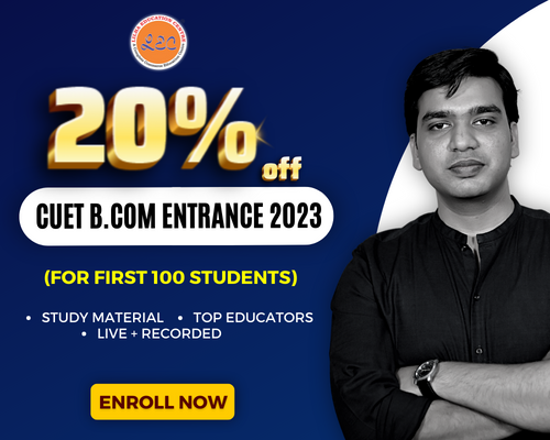 CUET B.COM 2023 ENTRANCE BATCH (FACE-2-FACE) cover