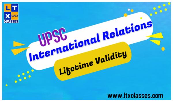 UPSC International Relations Recorded cover