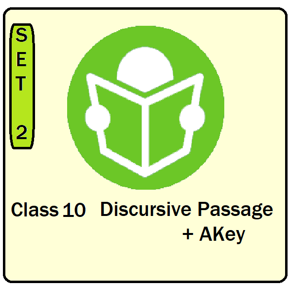 Term II 2021-22 Class 10 Discursive passage SET 2 cover