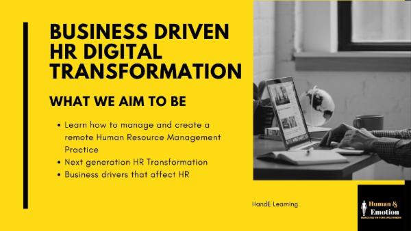 Business Driven HR Digital Transformation cover