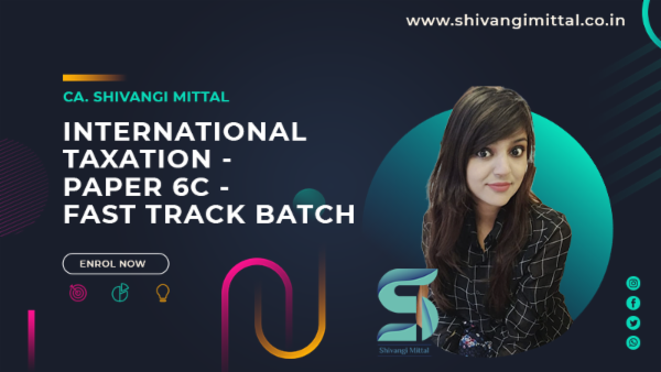 International Taxation - Paper 6C - Fast Track Batch cover