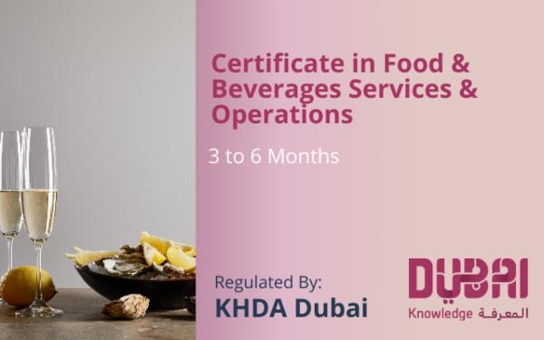 Certificate in Food & Beverages Services & Operations cover