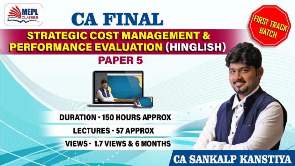 CA FINAL - STRATEGIC COST MANAGEMENT AND PERFORMANCE EVALUATION - FAST TRACK BATCH cover