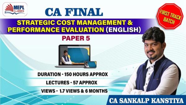 CA FINAL - STRATEGIC COST MANAGEMENT AND PERFORMANCE EVALUATION - FAST TRACK ENGLISH BATCH cover