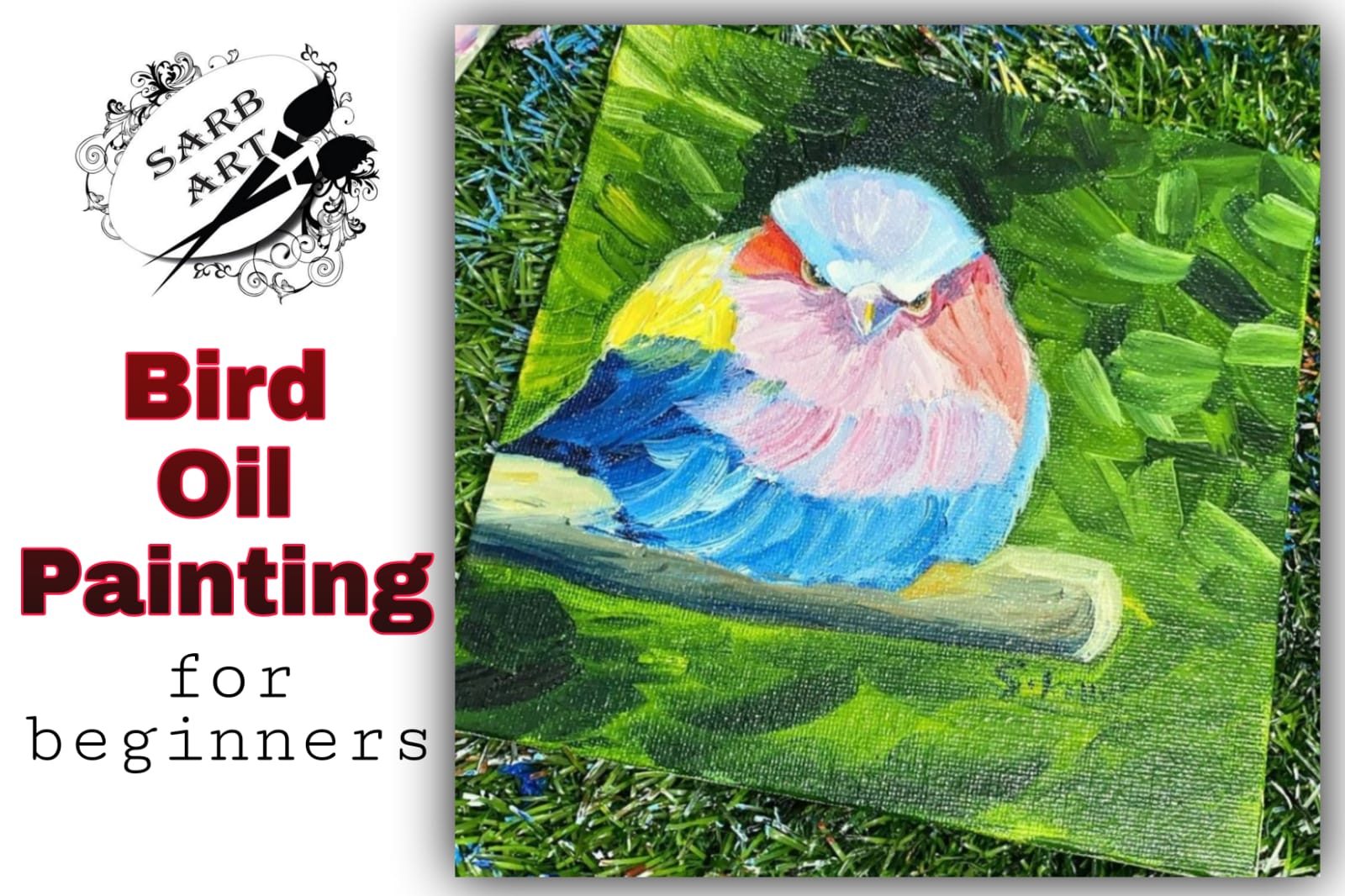 Bird oil painting cover
