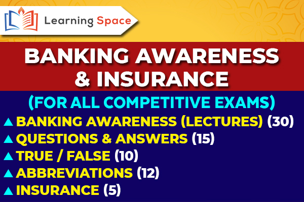 Banking Awareness & Insurance cover