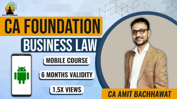 CA FOUNDATION BUSINESS LAW JUNE'23- Mobile Course cover