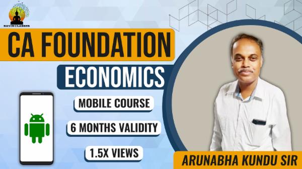 CA FOUNDATION BUSINESS ECONOMICS JUNE'23- Mobile Course cover