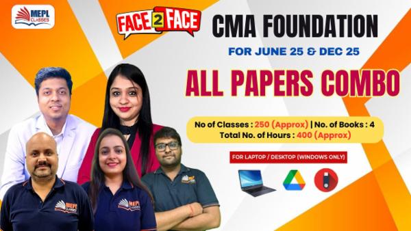 CMA FOUNDATION ALL PAPERS - FACE TO FACE BATCH - FOR LAPTOP/DESKTOP (WINDOWS ONLY) cover