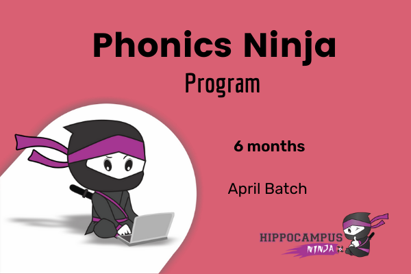 Phonics Ninja Program-6 Months April Batch cover