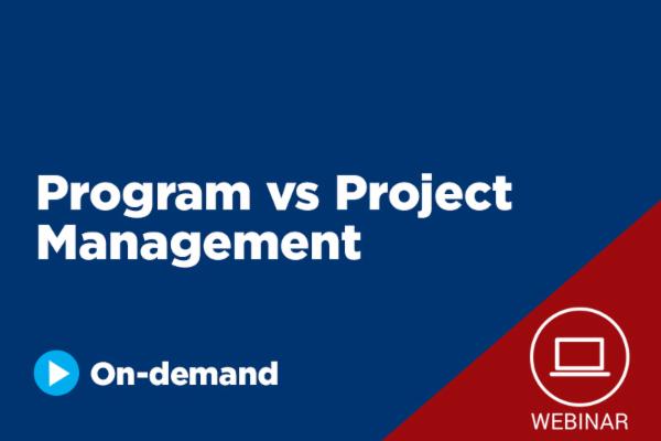 Program vs Project Management | Red Learning cover