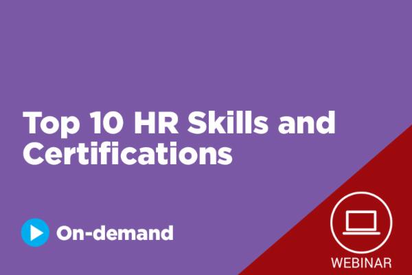 Top 10 HR Skills and Certifications | Red Learning cover
