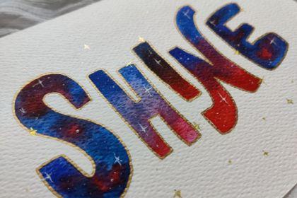 Recording - Galaxy Lettering 101 cover