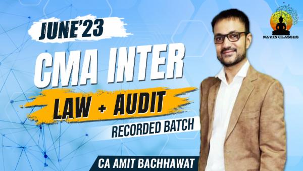 CMA Inter Law & Audit Dec'22 | Old Syllabus cover