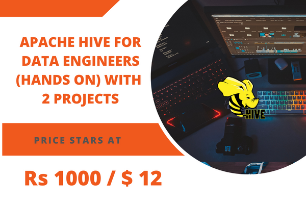 Apache Hive for Data Engineers (Hands On) with 2 Projects cover